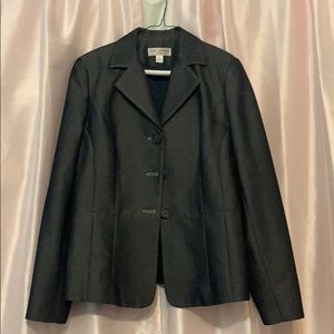 Sleek Dark Denim Pants Suit Set